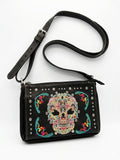 Montana West Sugar Skull Collection Organizer Crossbody