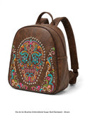 Dia de los Muertos Embroidered Sugar Skull Backpack