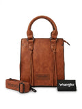 Wrangler Tan Vegan Leather Tote