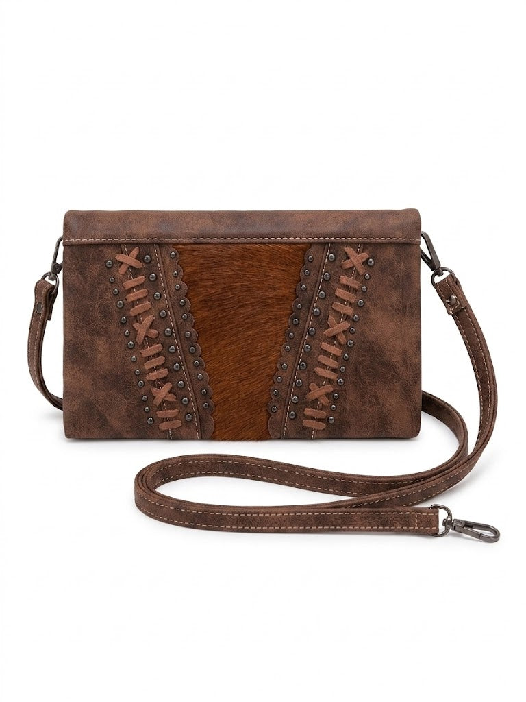 Suede & Cowhide Western Crossbody