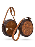 Handcrafted Two-Sided Round Canteen Bag