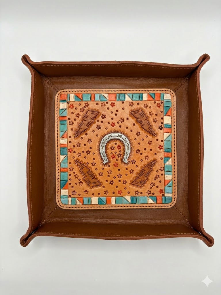 Artisan Western Leather Valet Tray