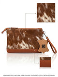 Handcrafted Natural Hair-on-Hide Leather Clutch